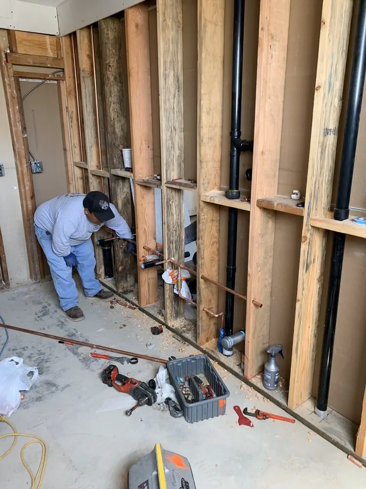 Commercial rough-in plumbing for Water Heater Replacement in Seaside